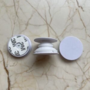 Pop Sockets - White | Pack of 5 | Mobile Grip & Stand for Smartphones & Tablets