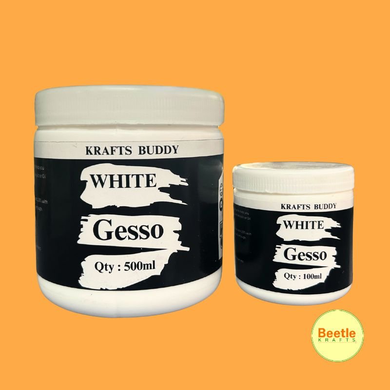 Gesso Price 100ml/500ml - Buy White Primer | Beetle Krafts