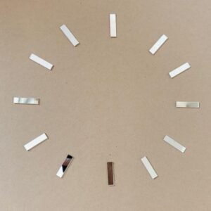 Silver Clock Sticks - 0.7 Inch (12-Piece Set)