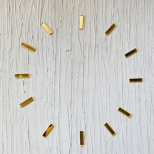 Golden Clock Number Sticks - 1.1 Inch (Set of 12)
