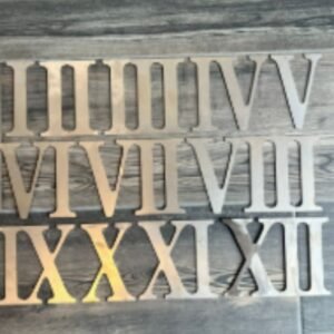 Roman Clock Numerals (12-Piece Set) - 2 Inch