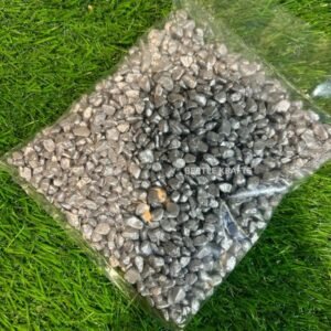 Metallic Silver Dyed Stones (500g)