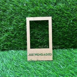 MDF Cutout: Just Engaged (5.1x3 Inch, 2.5mm Thickness)