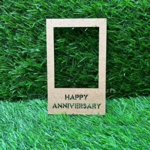 MDF Cutout: Happy Anniversary (5.1x3 Inch, 2.5mm Thickness)