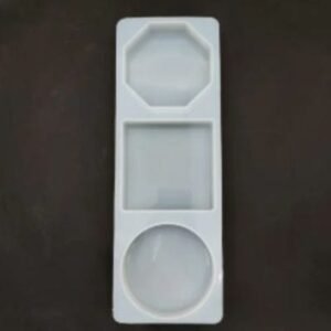 Deep Cast Mould 3-in-1: Round, Square, Hexagon (4 Inch, 20mm Depth)