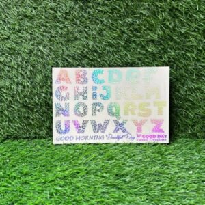 Embossed Holographic Sticker: Alphabets (A5 Size)