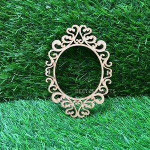 MDF Cutout: Oval (Small 5.2x3.9", Big 8x5.9"), Thickness 2mm