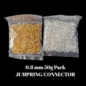 Jumpring – 50gm Big Size (0.8mm) | Golden & Silver Packs