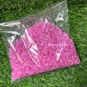 Rose Quartz Dyed Stones : 500gm