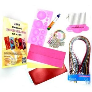 Envelope Paper Quilling Kit (5-in-1) - All-Inclusive Starter Pack for DIY Crafts & Personalized Envelopes