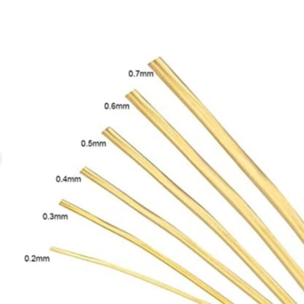 Premium Beading Wire - 0.7mm & 0.8mm (Choose Golden, Silver, or Copper) | Flexible Craft Wire for Jewellery Making & DIY 13 373 6
