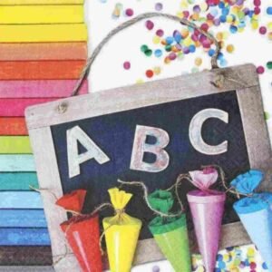 Decoupage Tissue Paper 13 x 13 Inch | 3 Ply | ABC 123