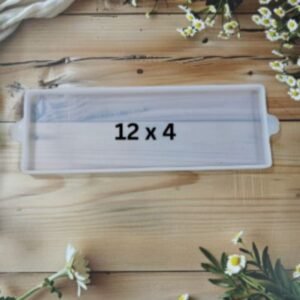 Large Nameplate Silicone Mould - 4x12 Inch (14-15mm Depth) | DIY Resin Nameplates, House Signs & Custom Plaques