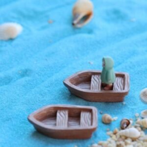 Miniature Wooden Boat (3.2cm)
