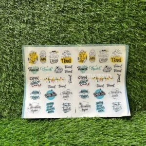 Travel Theme Insert Sheet : Size A4