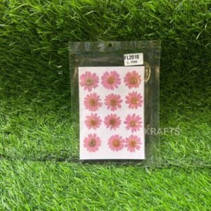 Pressed Light Pink Daisy Flowers - Pack of 12 | Natural Dried Daisies for Delicate Resin Art, Jewellery