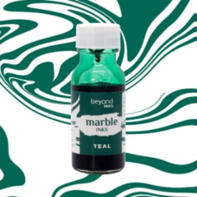 Beyond Ink Marble Inks - Pack 3 (5 Vibrant Colours: Pink, Orange, Violet, Black, Green) 17 41 1