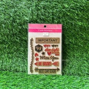 Journalling Cork Stickers – All 9 Types | Eco-Friendly Decorative Stickers