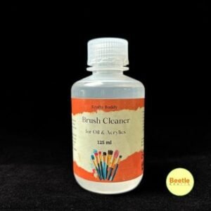 Brush Cleaner Liquid 125ml | All-Purpose Solution for Acrylic, Oil, Watercolor Paints | Conditions & Extends Brush Life