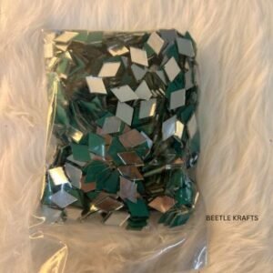 Lippan Art Diamond Shape Mirrors - 200gm Large Pack (Sizes 1cm to 1.6cm)