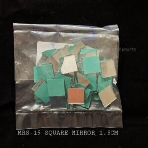Lippan Art Square Shape Mirrors - 50gm Mixed Size Pack | Authentic Glass Mirrors for Geometric Mud & Mirror Art (0.5cm to 1.9cm)