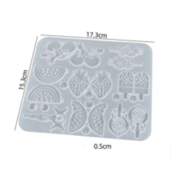 25 Cavity Assorted Shapes Silicone Mould | Resin Pendants, Charms & Jewellery Making 12 426 6
