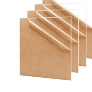 Acrylic Sheet Clear Square 4inch 3mm Thick
