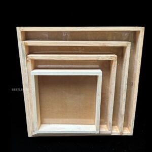 Pinewood Acrylic Floating Frame - All Sizes (8, 10, 12, 14 Inch) | 1.5-Inch Depth Shadow Box for Art & Photos