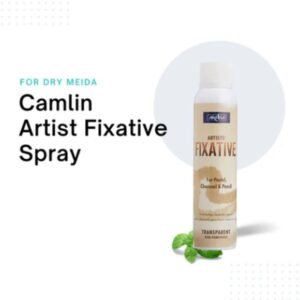 Camel Artists Fixative Spray – 200ml | Transparent Protective Spray for Charcoal, Pencil, Pastel & Dry Media