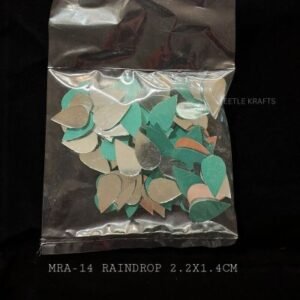 Lippan Art Raindrop Shape Mirrors - 50gm Mixed Size Pack | Authentic Glass Mirrors for Organic Mud & Mirror Art (1.8cm, 2.2x1.4cm, 2.5x1.6cm)