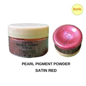 Satin Red Pearl Metallic Pigment Powder – 25g | Vibrant Metallic Mica for Resin & Crafts