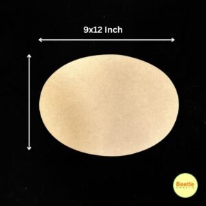 Oval Nameplate MDF (9x12 Inch | 3.5mm Thickness)