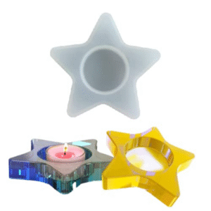 Star Shape T-Light Silicone Mould 7.5cm