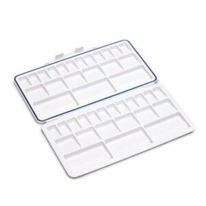 42 Well Air-Tight Folding Paint Palette - Extra Large Mixing Tray for Acrylic, Oil & Watercolour | Portable Art Palette for Artists, Students & Kids
