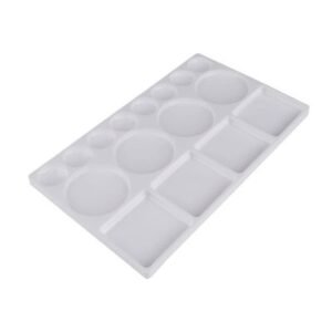16 Well Rectangle Plastic Painting Palette