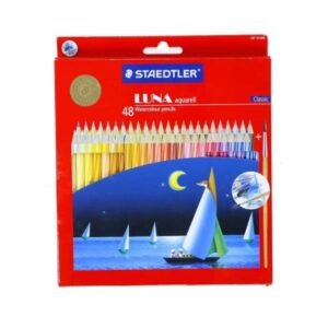 Staedtler Luna Aqua Watercolour Pencil Set 137 C 48 - 48 Shades | Expansive Palette, Vibrant & Water-Soluble