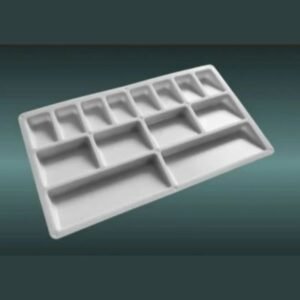 14 Well Rectangle Plastic Painting Palette