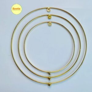 Golden Metal Hoop Stand – All Sizes (8/10/12 Inch)