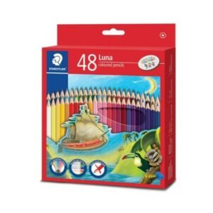 Staedtler Luna Coloured Pencil Set - Pack of 48 Shades | Expansive Palette, Vibrant & Break-Resistant
