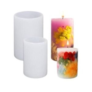 Round Pillar Candle Silicone Mould (6x5cm)