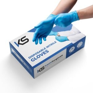 Premium Powder-Free Nitrile Hand Gloves - Food Grade Certified (Made in Malaysia) - Pack of 6 Units