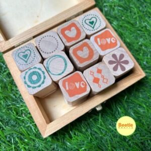 Mini Rubber Stamps : All Designs (Size : 1.7x1.7 cm)