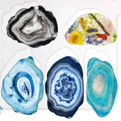 5 IN 1 Agate Coaster Mould 3