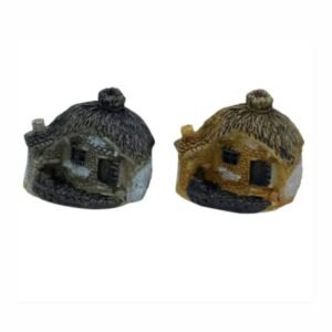 Miniature Tribal Village Hut (3.4x2.4x3.3 cm)