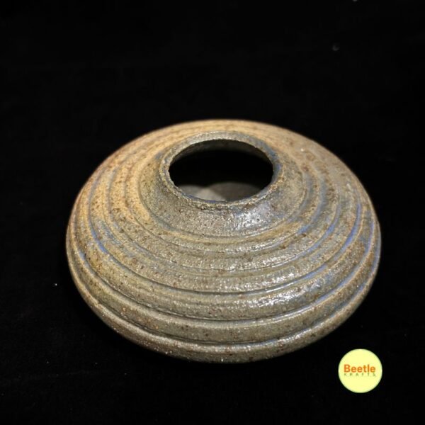 Oceanic Sand Spiral Contour Bud Vase (Size 4x2 Inch) - Stoneware Ceramics 15 79 5