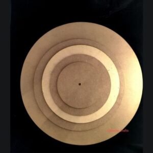 Clock Round MDF Base with Center Hole – Multiple Sizes | 3.5mm Thickness