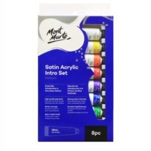 Satin Acrylic Intro Set Premium 8pc x 18ml (0.6 US fl.oz)