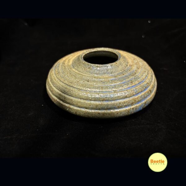 Oceanic Sand Spiral Contour Bud Vase (Size 4x2 Inch) - Stoneware Ceramics 12 80 6