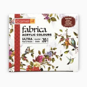 Camel Fabrica Acrylic Colours – Assorted Pack of 20 Shades (15ml Each)