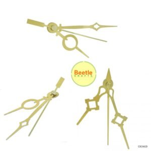Jags Clock Hands – 3 Inch | Gold | Not Compatible with Krafts Buddy Clock Mechanism